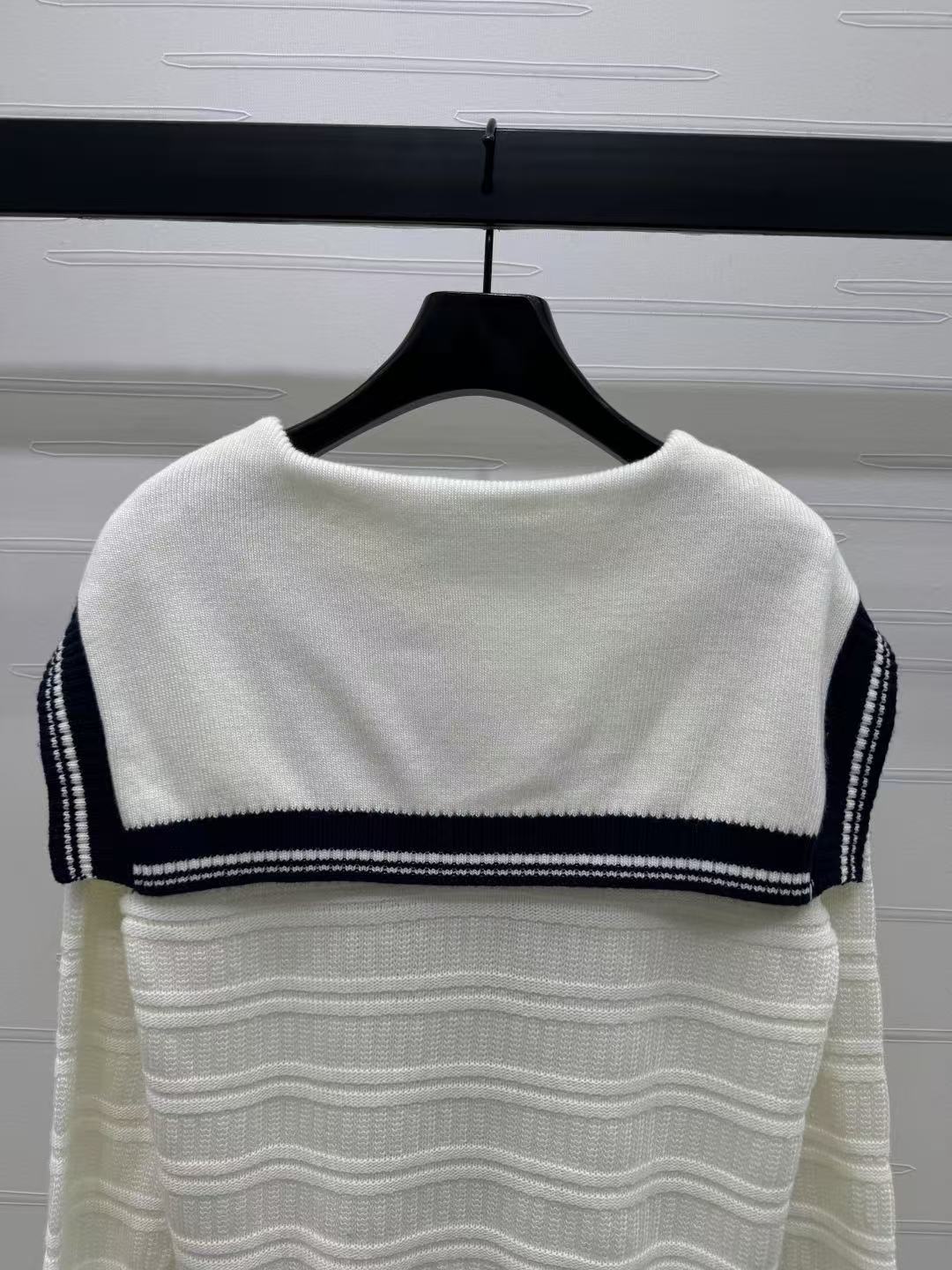 Preppy Strickpullover mit Schalkragen und langen Ärmeln