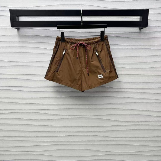 Nylon-Shorts mit Kordelzug