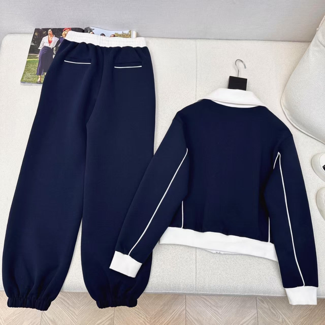 Ensemble de broderie en fil contrasté