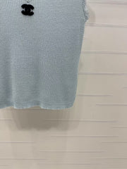 lace trim knitted camisole