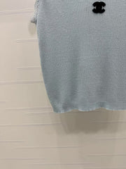 lace trim knitted camisole