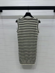 striped knitted sundress