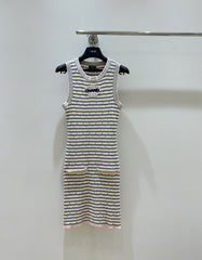 classic striped knit dress