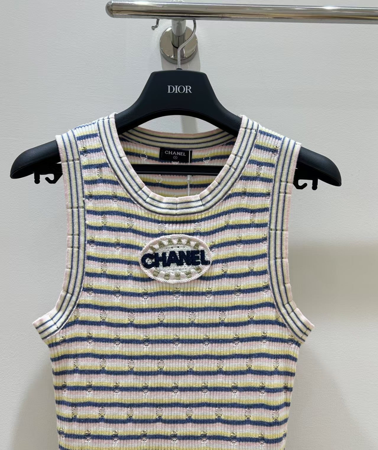 robe en tricot rayée classique