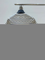 Striped round neck short sleeves