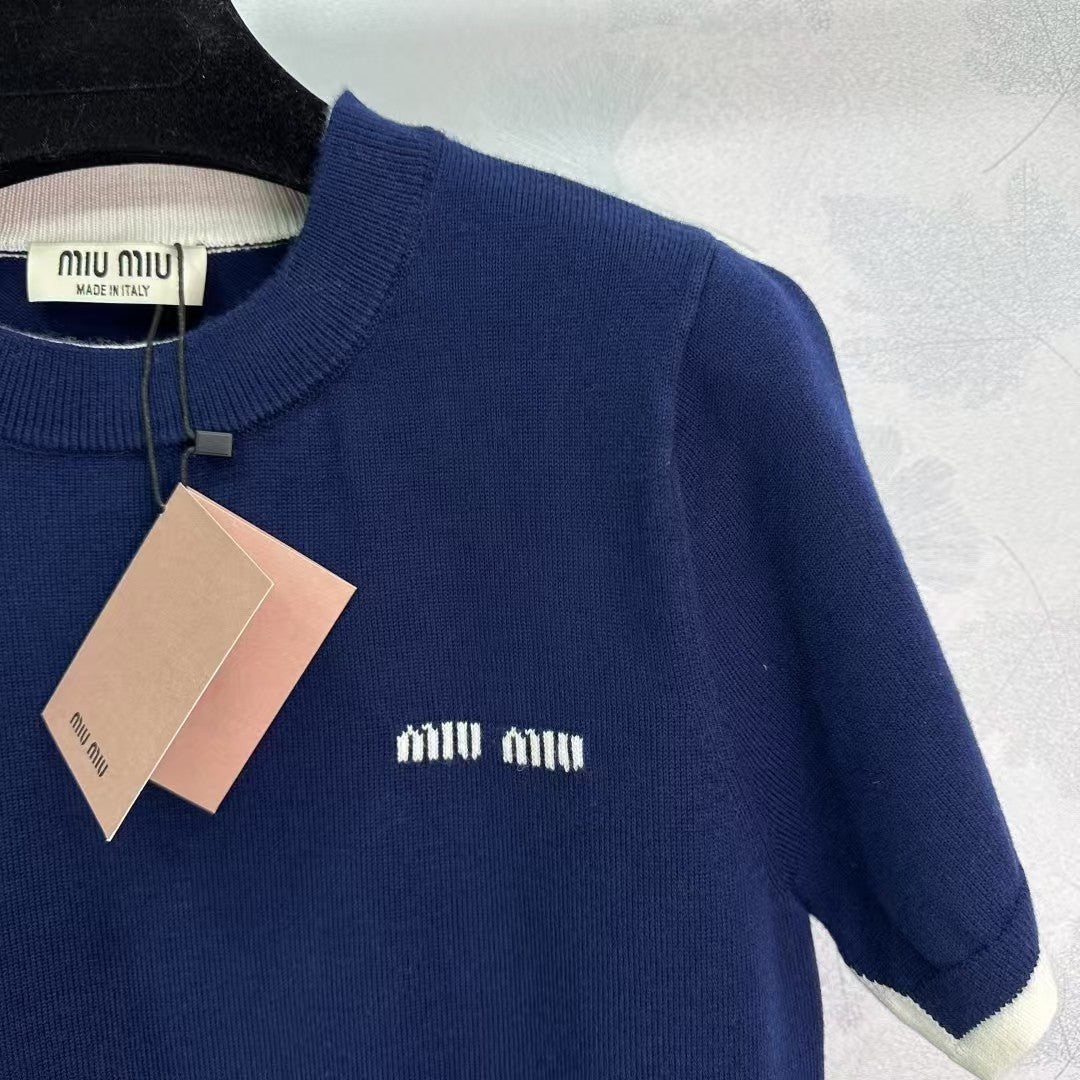 Strick-Kurzarmpullover im neuen Stil für den frühen Frühling