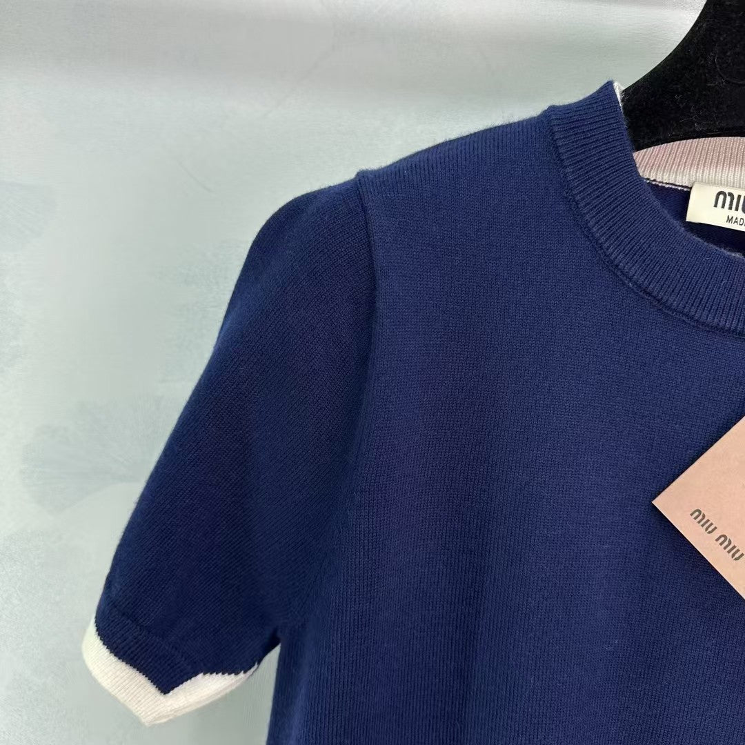 Strick-Kurzarmpullover im neuen Stil für den frühen Frühling