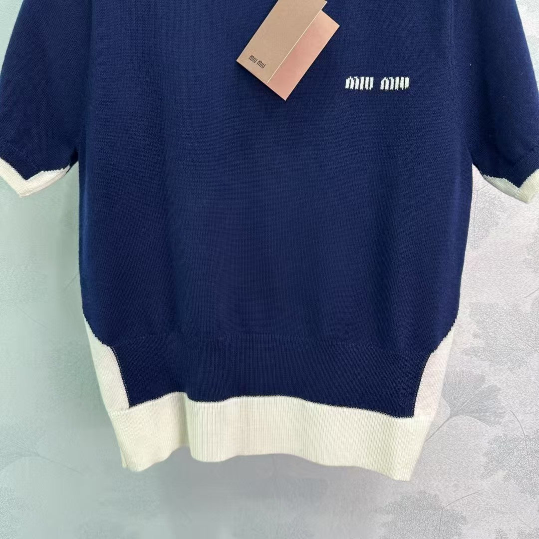 Strick-Kurzarmpullover im neuen Stil für den frühen Frühling