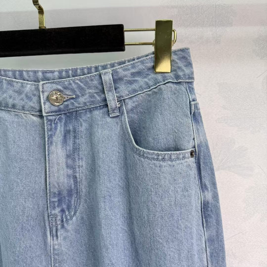 Strapazierfähige Jeans mit Laser-3D-Klettverschluss