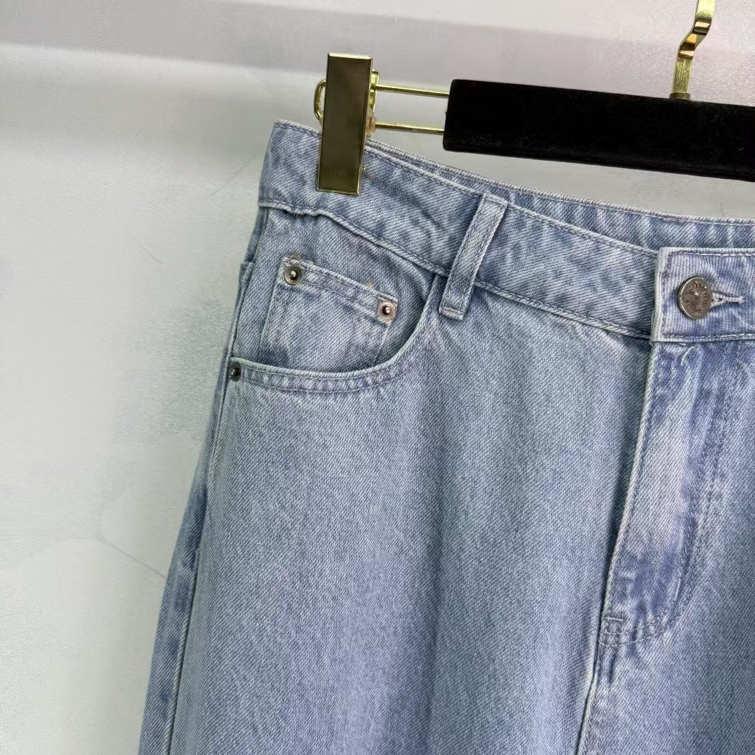 Strapazierfähige Jeans mit Laser-3D-Klettverschluss