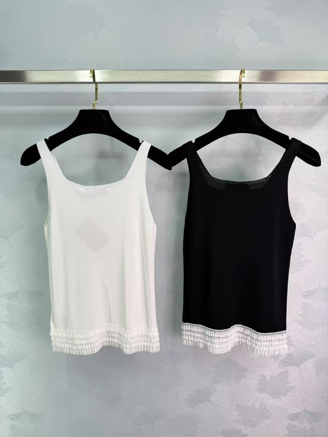 Gilet en tricot jacquard contrasté