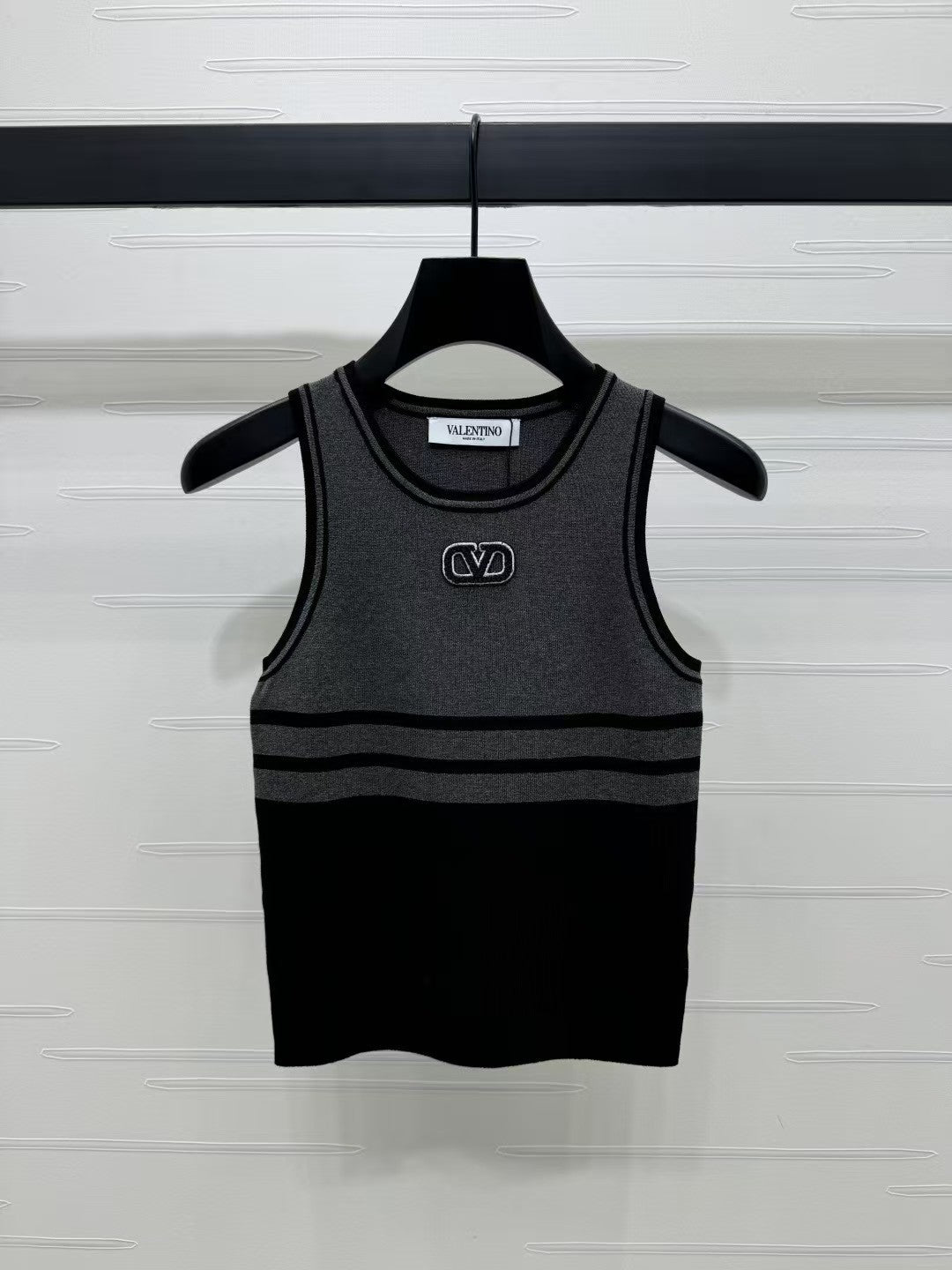 Gilet tricoté colorblock