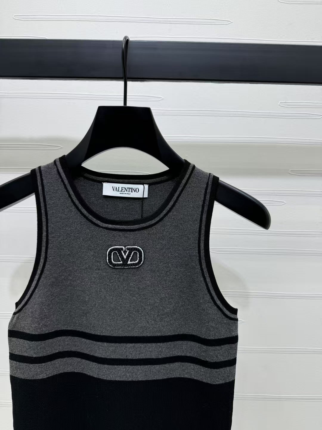 Gilet tricoté colorblock