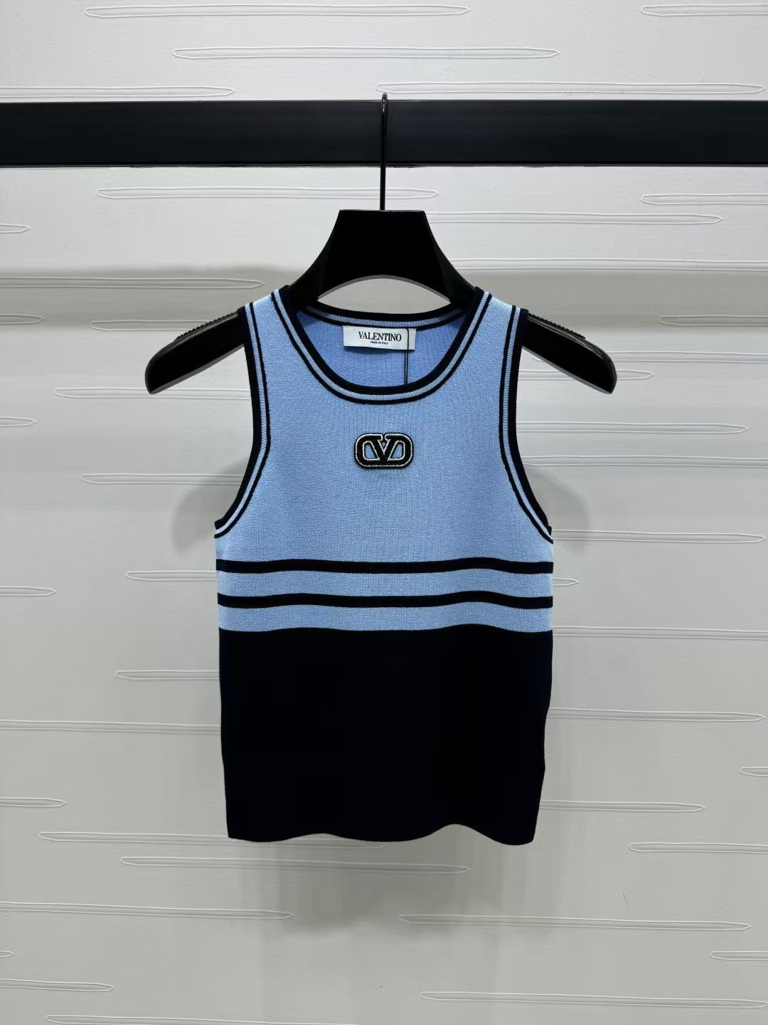 Gilet tricoté colorblock