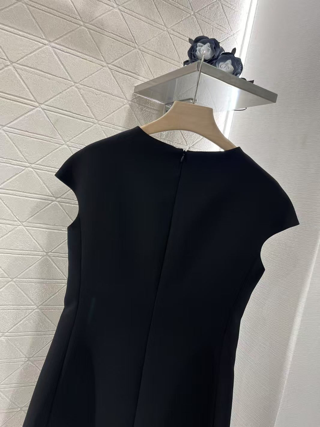 Robe à manches courtes avec nœud