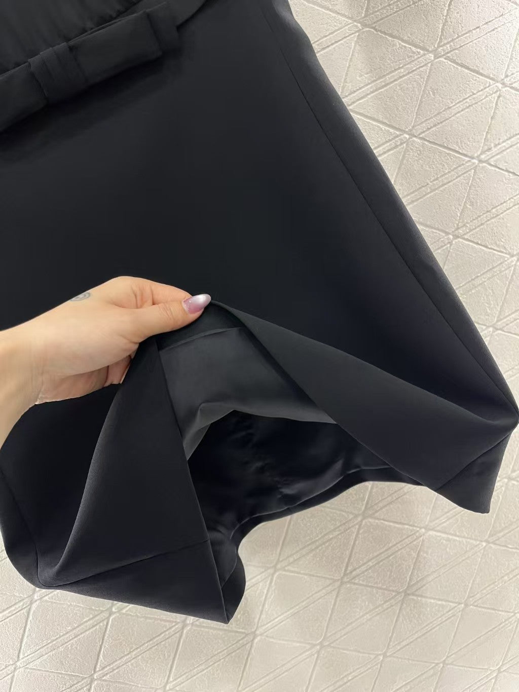 Robe à manches courtes avec nœud