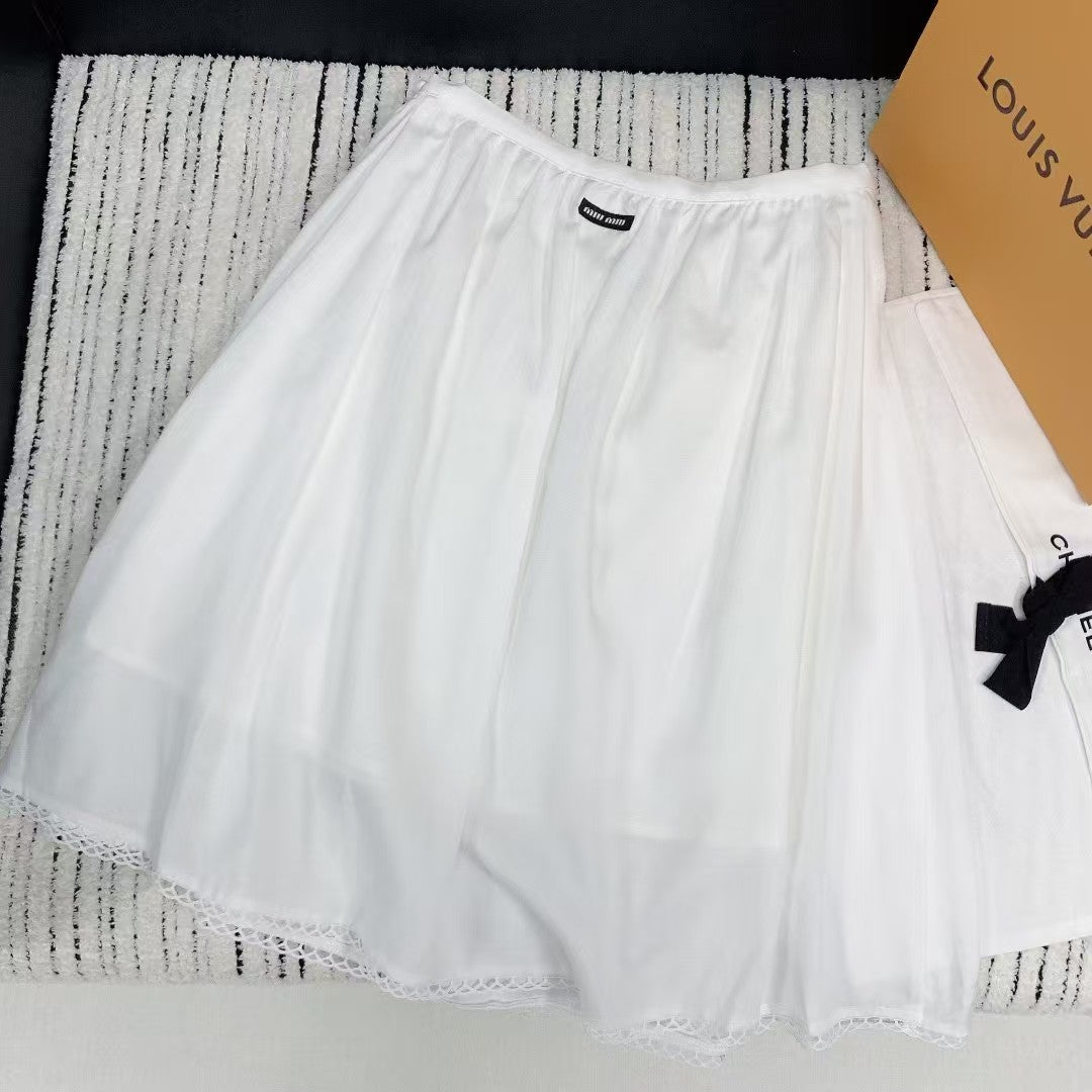 Neuer Spitzenrock mit Reißverschluss für Frühling und Sommer