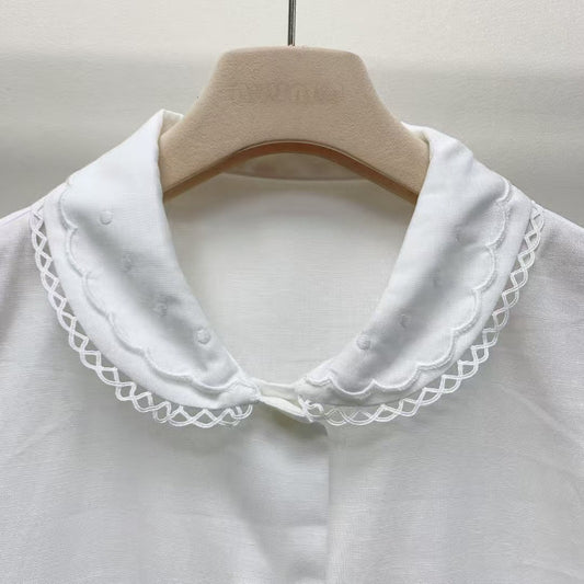 Lapel Pattern Black Label Short Sleeve Shirt