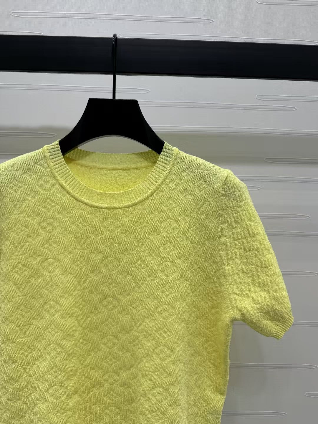 Monogram logo knitted short sleeves