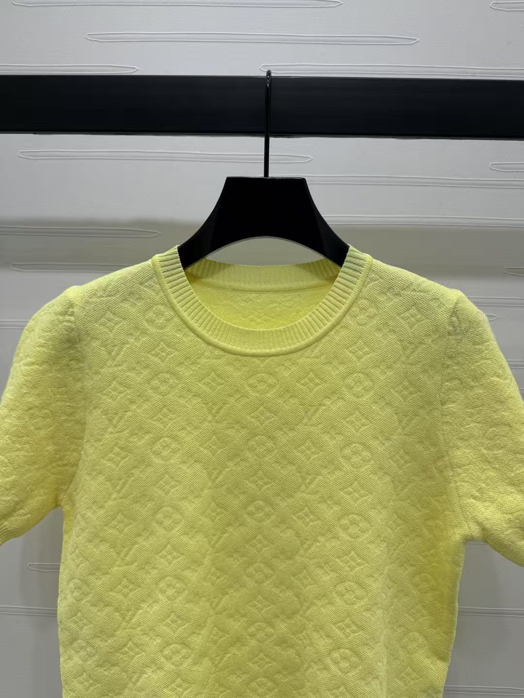 Monogram logo knitted short sleeves