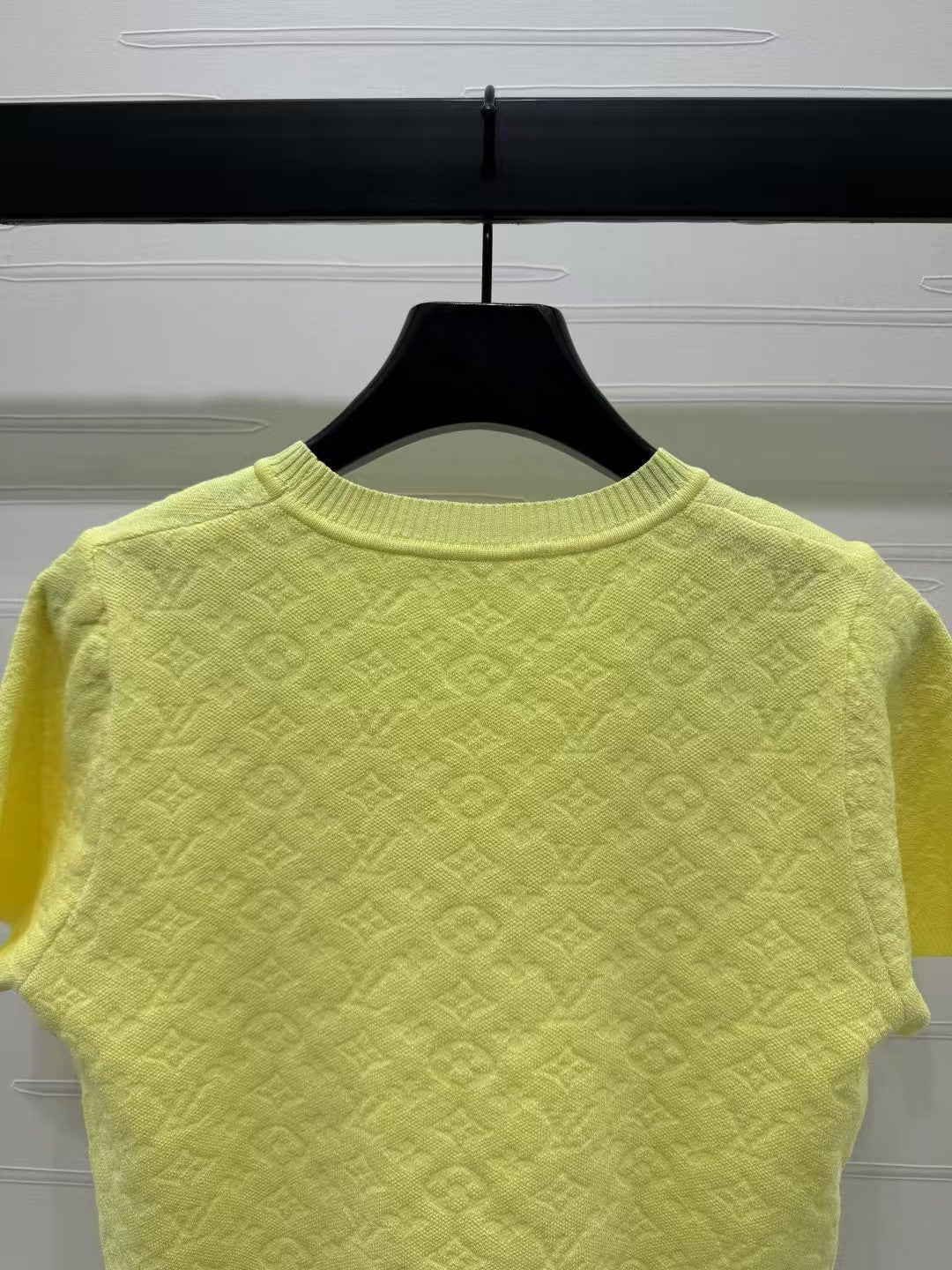 Monogram logo knitted short sleeves