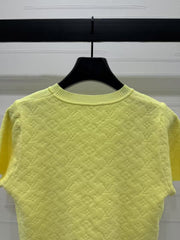 Kurze Strickärmel mit Monogramm-Logo