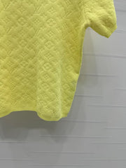 Kurze Strickärmel mit Monogramm-Logo