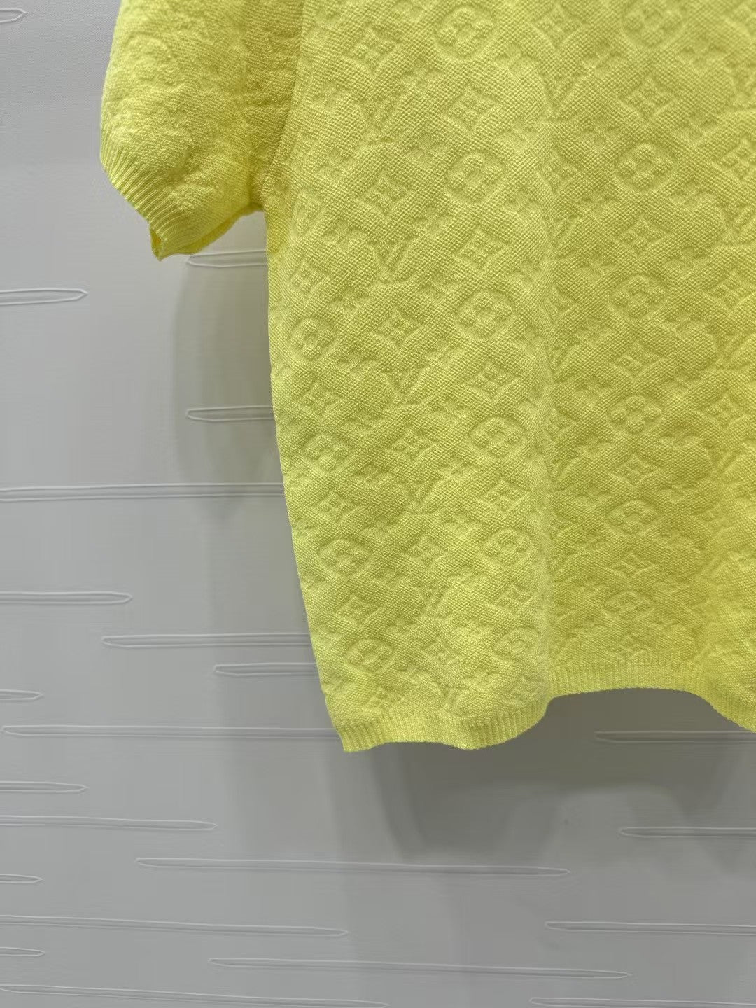 Monogram logo knitted short sleeves