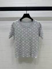 Kurze Strickärmel mit Monogramm-Logo