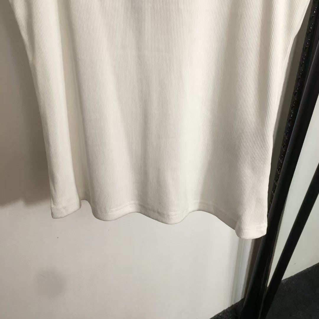 Rote Baumwollweste mit Logo-Stickerei