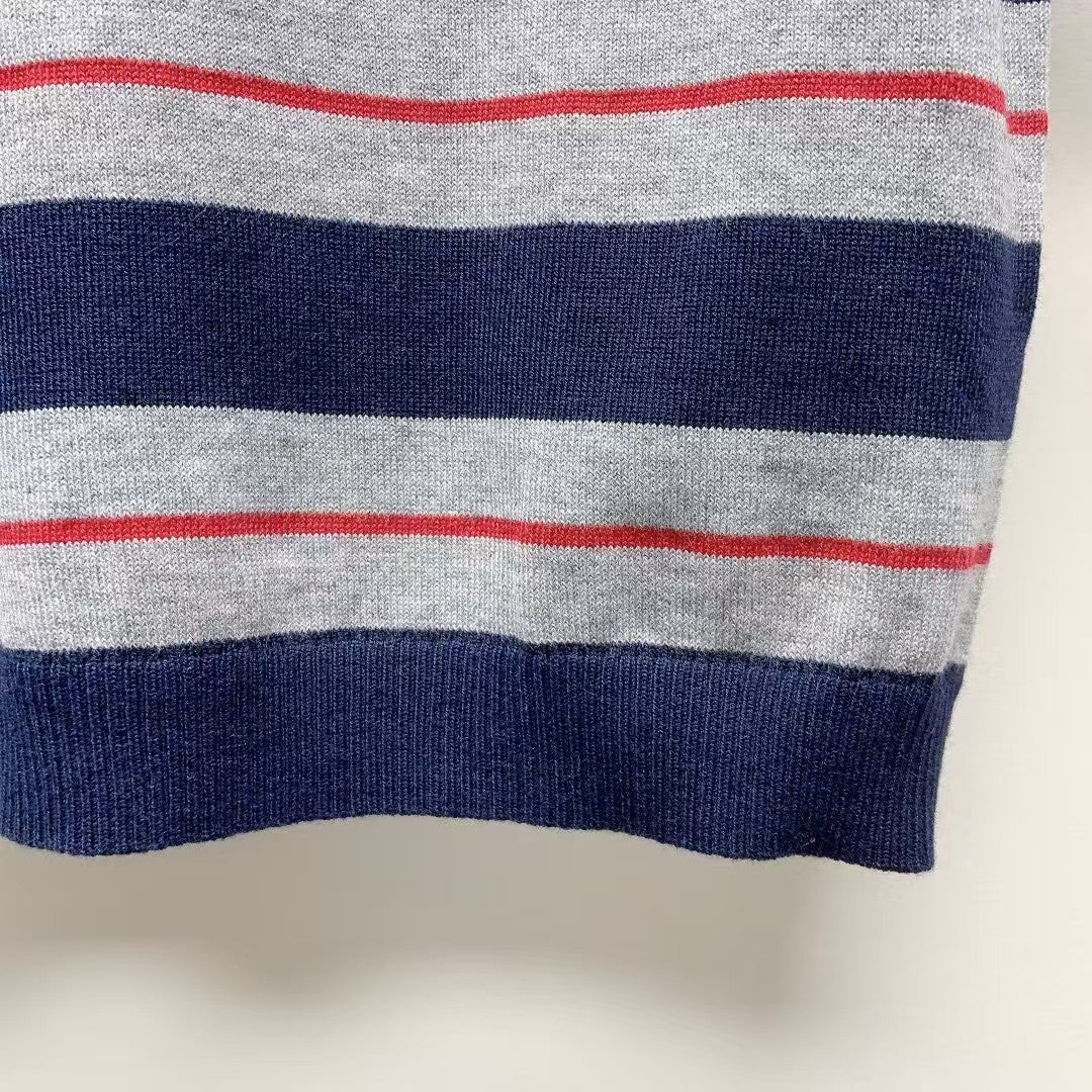 25ss nouvelle lettre rayée manches courtes