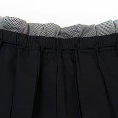 25ss mesh pleated maxi skirt