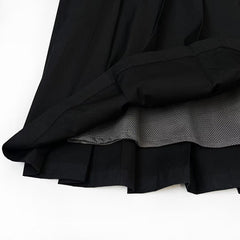 25ss mesh pleated maxi skirt