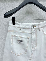 25SS slit denim skirt