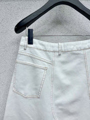 25SS slit denim skirt