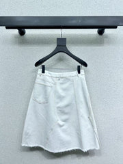 25SS slit denim skirt
