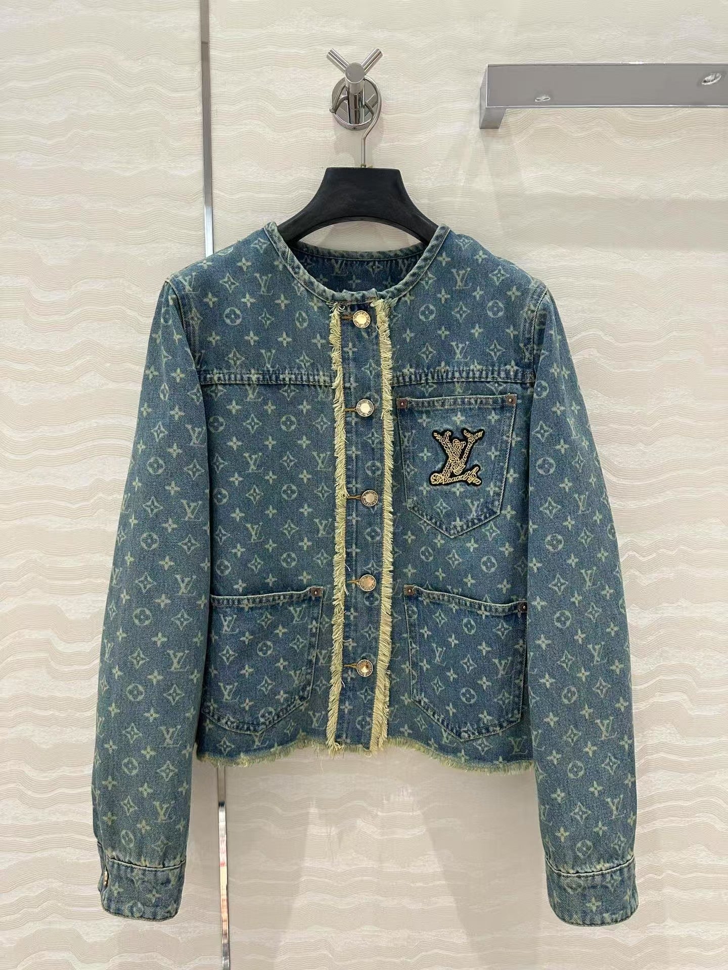 Veste en jean jacquard de début de printemps 25