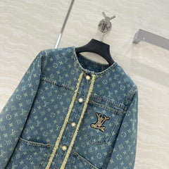 25 Early Spring Jacquard Denim Jacket