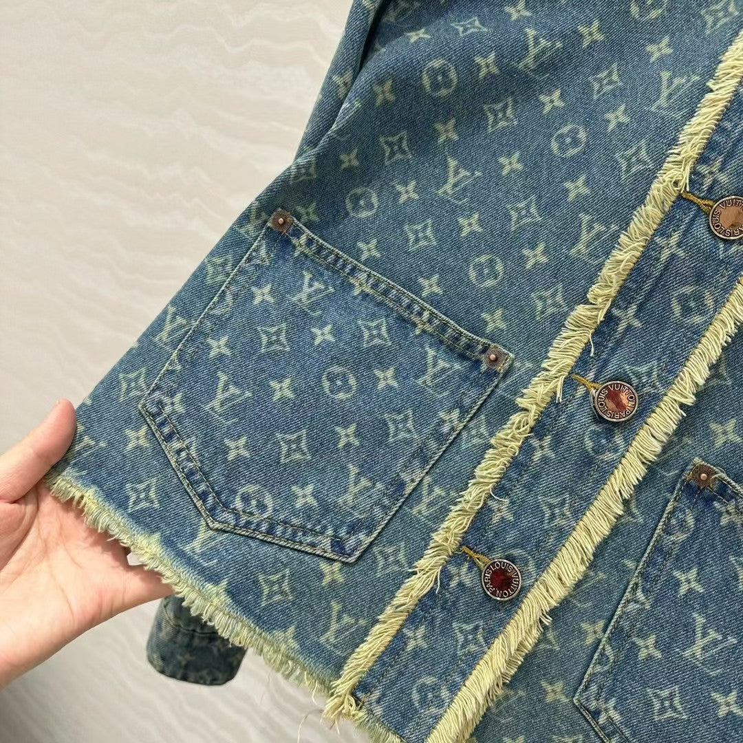 Veste en jean jacquard de début de printemps 25