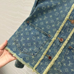 25 Early Spring Jacquard Denim Jacket
