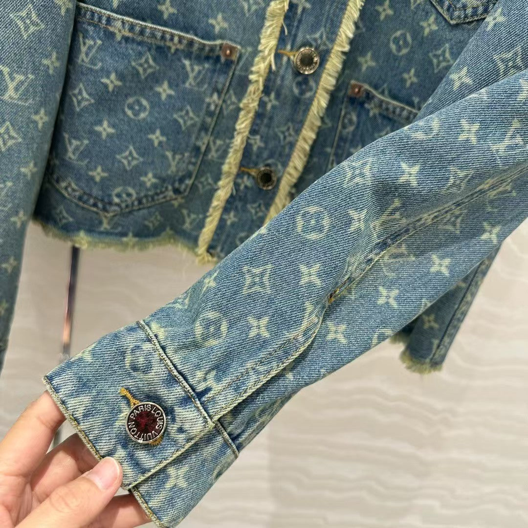 Veste en jean jacquard de début de printemps 25