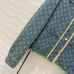 25 Early Spring Jacquard Denim Jacket