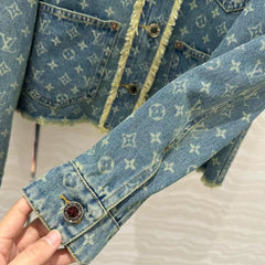 25 Early Spring Jacquard Denim Jacket