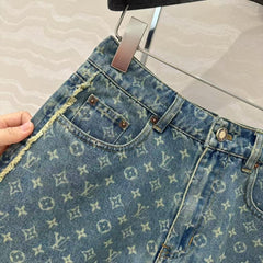 25 Early Spring Jacquard Denim Shorts