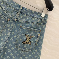 25 Early Spring Jacquard Denim Shorts
