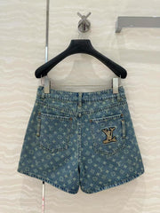 25 Early Spring Jacquard Denim Shorts