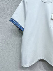 25 Early Spring Plaid Contrast Sleeve Suit