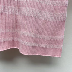 25 Spring and Summer New Round Neck Striped Knitted Sweater Short Sleeve