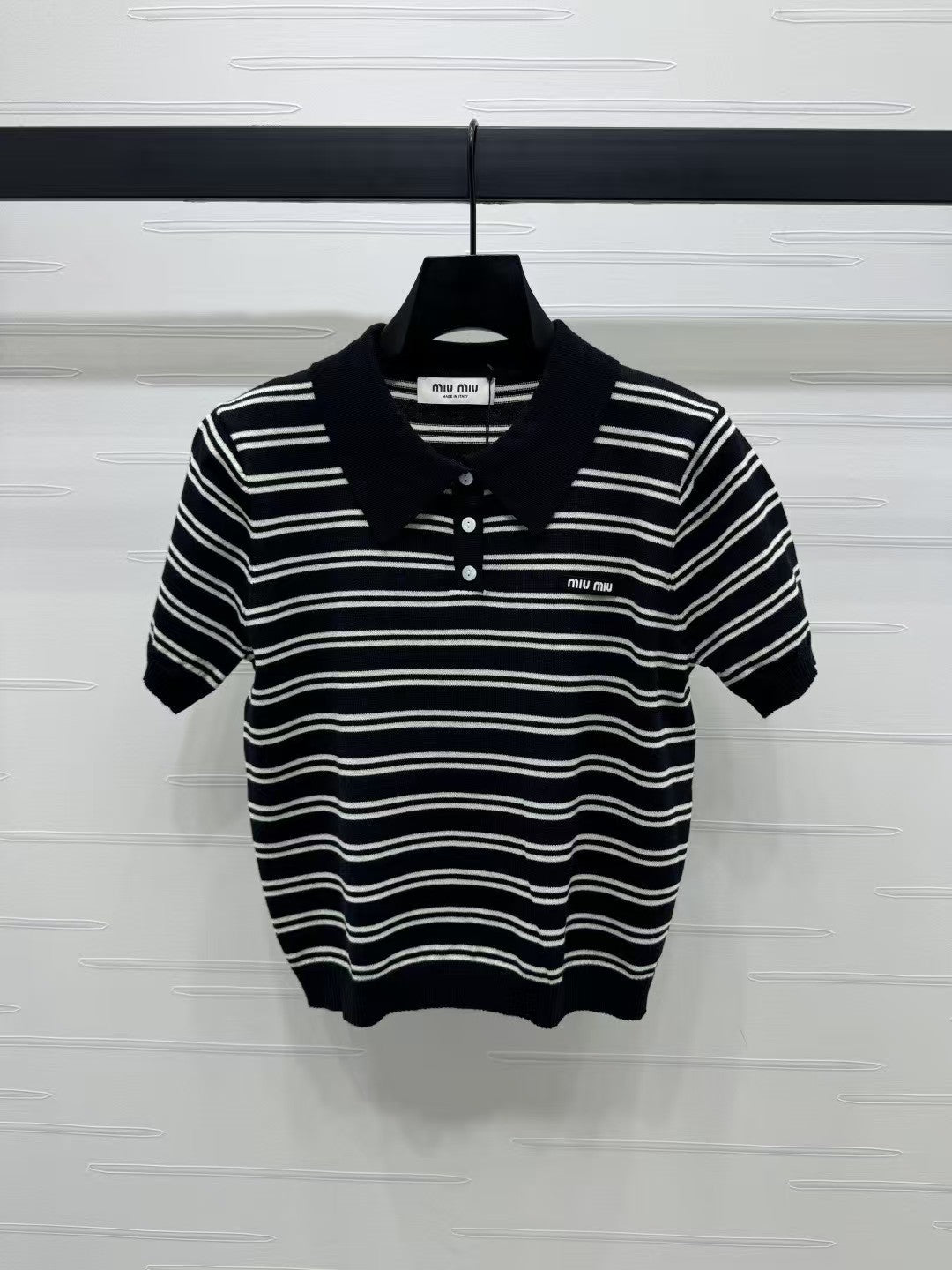 New spring and summer knitted round neck short sleeves