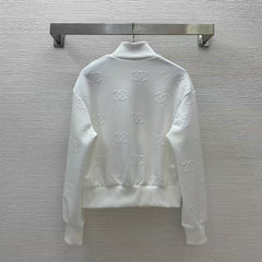 25 Fashion casual suit with double  logo embossing